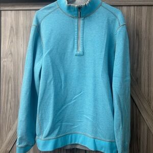 Tommy Bahama Aqua Quarter-Zip Pullover, reversible